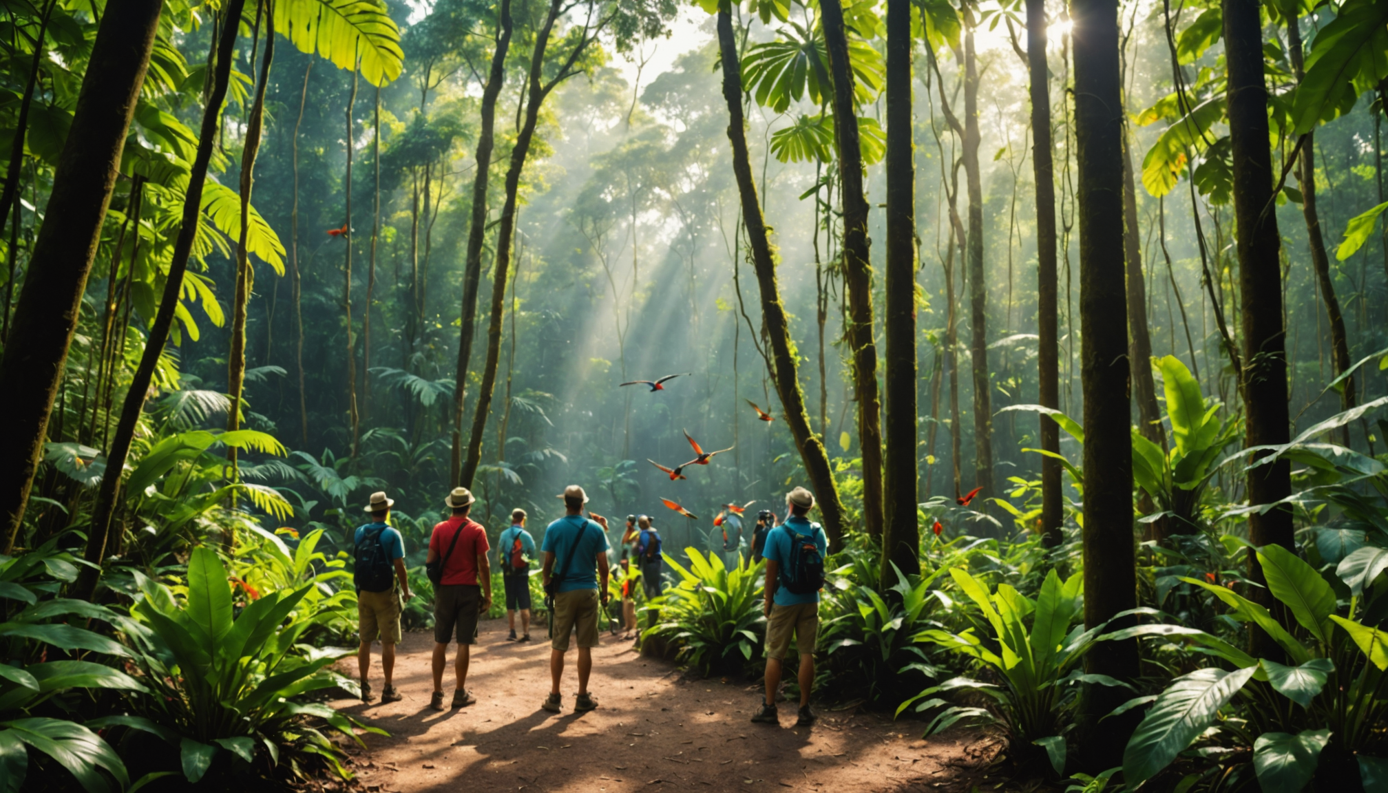 partez à la découverte des oiseaux exotiques et vivez une immersion totale dans la nature luxuriante du brésil. idéal pour les amoureux d’ornithologie et de paysages sauvages.