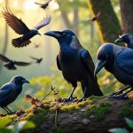 découvrez comment les corvidés, une famille d'oiseaux remarquablement intelligents, défient notre compréhension de l'intelligence animale à travers des comportements et des prouesses cognitives étonnants.