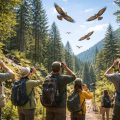 découvrez l'observation des rapaces avec la ligue pour la protection des oiseaux lors de randonnées nature gratuites, une activité idéale pour les passionnés de faune sauvage et de plein air.
