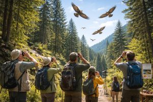 découvrez l'observation des rapaces avec la ligue pour la protection des oiseaux lors de randonnées nature gratuites, une activité idéale pour les passionnés de faune sauvage et de plein air.